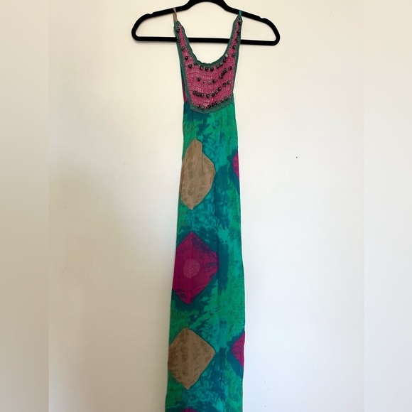 Zara Dresses & Skirts - ZARA WOMAN THIN STRAPS ROUND NECK MIDI CROCHET PRINTED DRESS 5107/247 NEW small